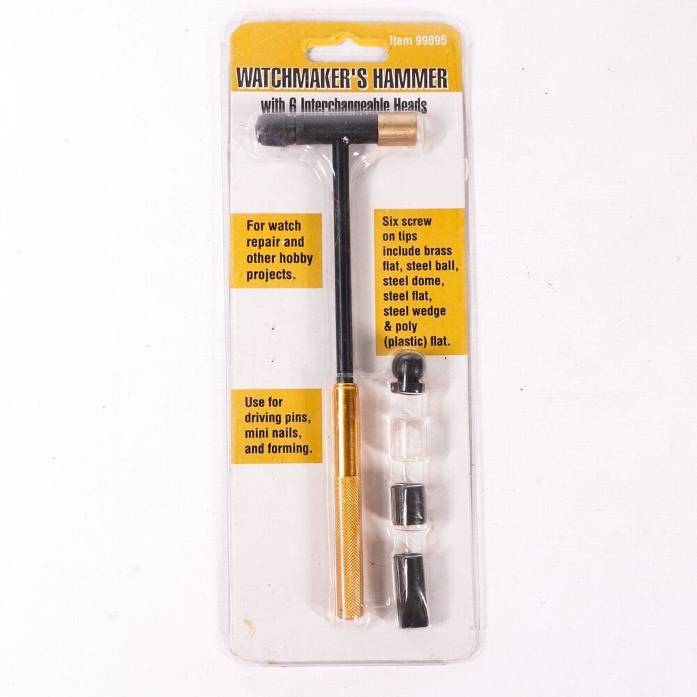 Harbor Freight Watchmaker's Hammer Tool 6 Interchangeable Heads 99895 NEW NIB